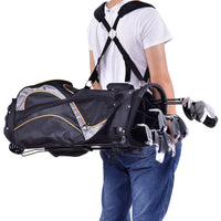 Borsa da golf tessuto in poliestere 9 Pollici Sacca di golf professionalecon tracolla Nero-Golf
