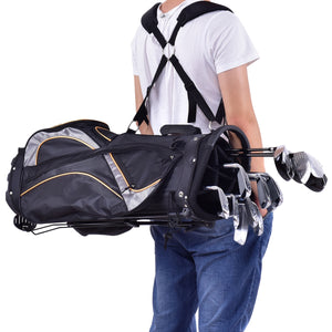 Borsa da golf tessuto in poliestere 9 Pollici Sacca di golf professionalecon tracolla Nero-Golf