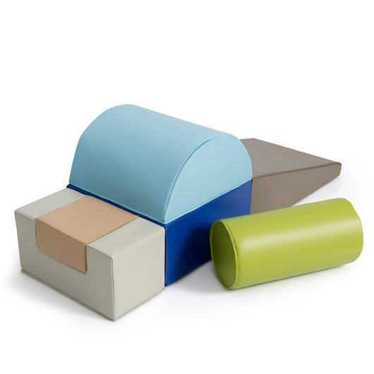 Set di 6 blocchi da costruzione in schiuma facili da maneggiare per bambini giocattolo educativo design PU multicolore 20_0009957