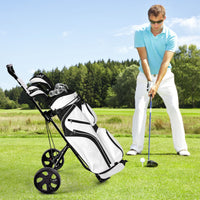 Carrello da golf con 2 ruote e tabellone segnapunti, Carrello da golf multifunzionale e comodo Nero-Golf