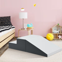 Set attivit¨¤ per arrampicarsi e gattonare, Gradini in schiuma morbida e rampa giocattolo per arrampicarsi Bianco-Giocattoli educativi