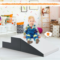 Set attivit¨¤ per arrampicarsi e gattonare, Gradini in schiuma morbida e rampa giocattolo per arrampicarsi Bianco-Giocattoli educativi