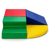 Set giocattolo educativo con 4 pezzi, Set in EPE per arrampicarsi all¡¯interno per bambini e neonati Rosso-Giocattoli educativi