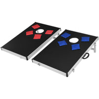 Gioco cornhole classico con 8 sacchi di sabbia per multigiocatori, Set sacco di sabbia e tavolo da gioco-Giochi esterni
