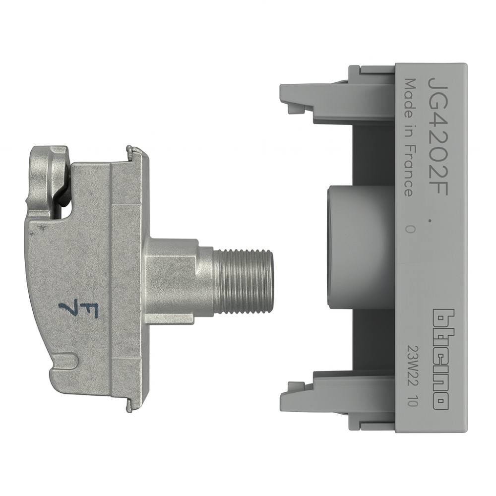 Bticino jg4202f connettore coassiale tv tipo f 75 ohm aggancio a vite