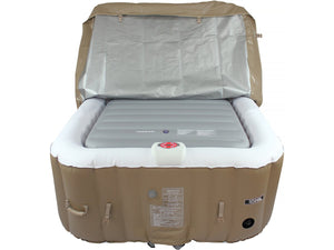 Copertura gonfiabile quadrata per spa 111 x 113 cm - Grigio