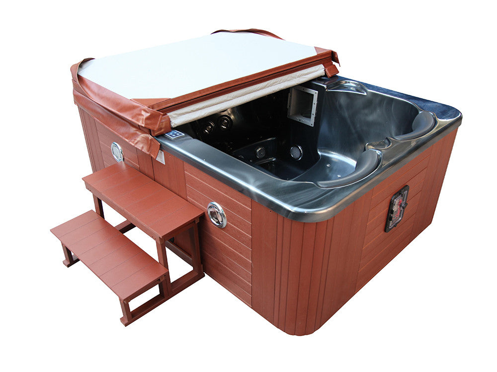 Spa "Fidji" 4 posti - Vasca grigia - Sistema Balboa + stazione Iphone integrata - 210x152x81 cm