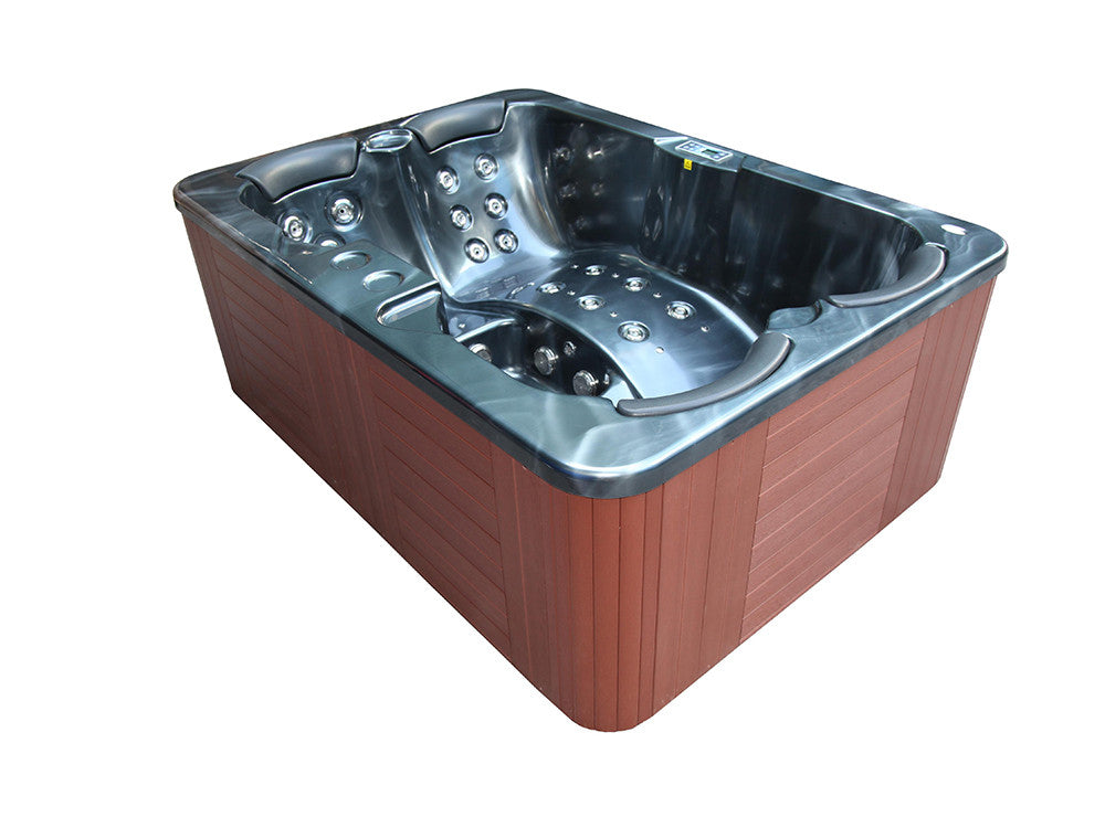 Spa "Fidji" 4 posti - Vasca grigia - Sistema Balboa + stazione Iphone integrata - 210x152x81 cm