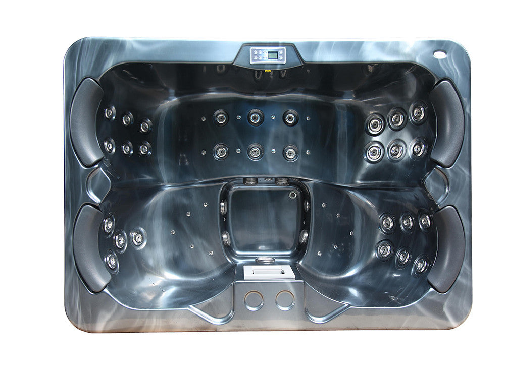 Spa "Fidji" 4 posti - Vasca grigia - Sistema Balboa + stazione Iphone integrata - 210x152x81 cm