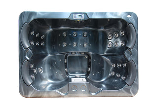 Spa "Fidji" 4 posti - Vasca grigia - Sistema Balboa + stazione Iphone integrata - 210x152x81 cm