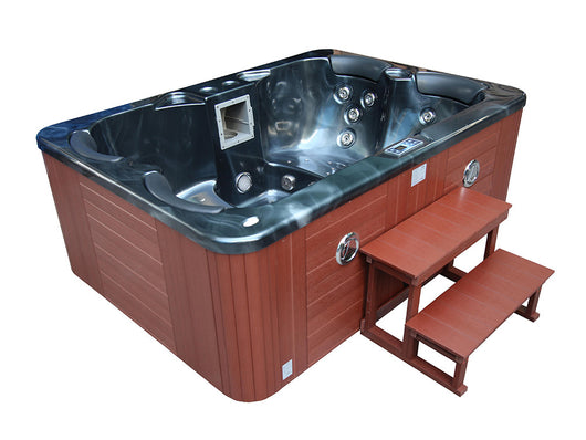 Spa "Fidji" 4 posti - Vasca grigia - Sistema Balboa + stazione Iphone integrata - 210x152x81 cm