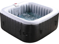 Spa gonfiabile NICE in PVC - 4 posti a sedere - Grigio/Nero