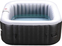 Spa gonfiabile NICE in PVC - 4 posti a sedere - Grigio/Nero