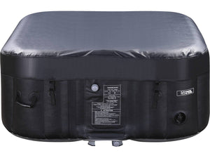 Spa gonfiabile NICE in PVC - 4 posti a sedere - Grigio/Nero