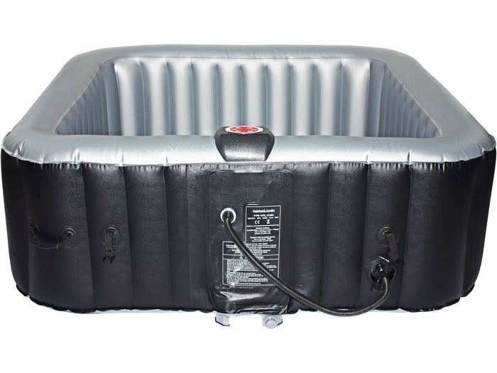 Spa gonfiabile "Nice" con cerchio LED galleggiante - 6 posti - Grigio/Nero