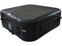 Spa gonfiabile "Nice" con cerchio LED galleggiante - 6 posti - Grigio/Nero