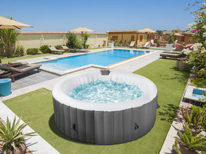 Spa gonfiabile in PVC "Rio" - 4 posti - Grigio/Bianco