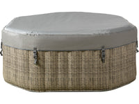 Spa gonfiabile ottagonale in PVC "Los Angeles" - 4 posti - Grigio chiaro/marrone