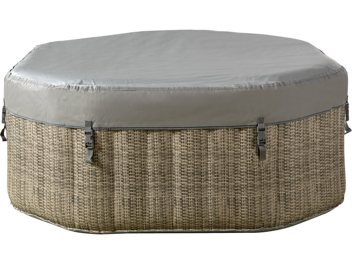 Spa gonfiabile ottagonale in PVC "Los Angeles" - 4 posti - Grigio chiaro/marrone