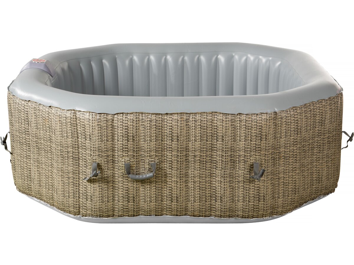 Spa gonfiabile ottagonale in PVC "New York" - 6 posti - Grigio chiaro/Marrone