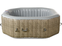 Spa gonfiabile ottagonale in PVC "New York" - 6 posti - Grigio chiaro/Marrone