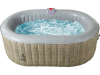 Spa ovale in PVC "Paris" - 2 posti - Marrone / Grigio chiaro