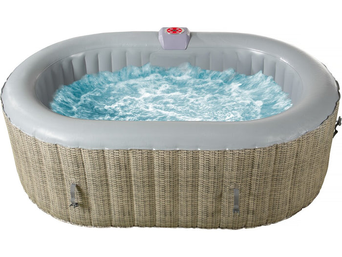 Spa ovale in PVC "Paris" - 2 posti - Marrone / Grigio chiaro