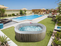 Spa ovale in PVC "Paris" - 2 posti - Marrone / Grigio chiaro