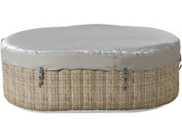 Spa ovale in PVC "Paris" - 2 posti - Marrone / Grigio chiaro