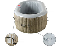 Spa ovale in PVC "Paris" - 2 posti - Marrone / Grigio chiaro