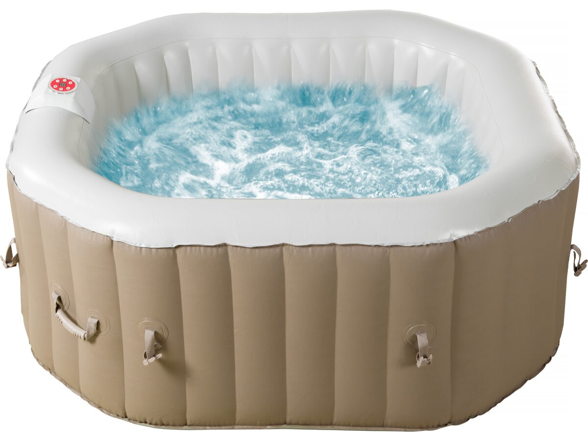 Spa gonfiabile ottagonale in PVC "Los Angeles" - 4 posti - Beige
