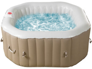 Spa gonfiabile ottagonale in PVC "Los Angeles" - 4 posti - Beige