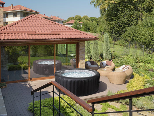 Vasca gonfiabile in PVC "Sardegna" - 4 posti - Nera