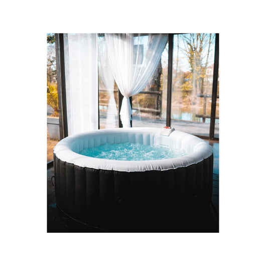 Ospazia Spa gonfiabile rotonda a 4 posti - Diametro: 185 cm - Filtro e copertura inclusi