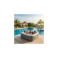 Spa gonfiabile quadrata a 6 posti - Sunspa - Fascia LED inclusa - Dimensioni : 185 x 185 cm