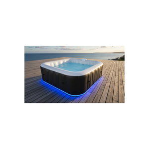 Spa gonfiabile quadrata a 6 posti - Sunspa - Fascia LED inclusa - Dimensioni : 185 x 185 cm