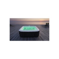Spa gonfiabile quadrata a 6 posti - Sunspa - Fascia LED inclusa - Dimensioni : 185 x 185 cm