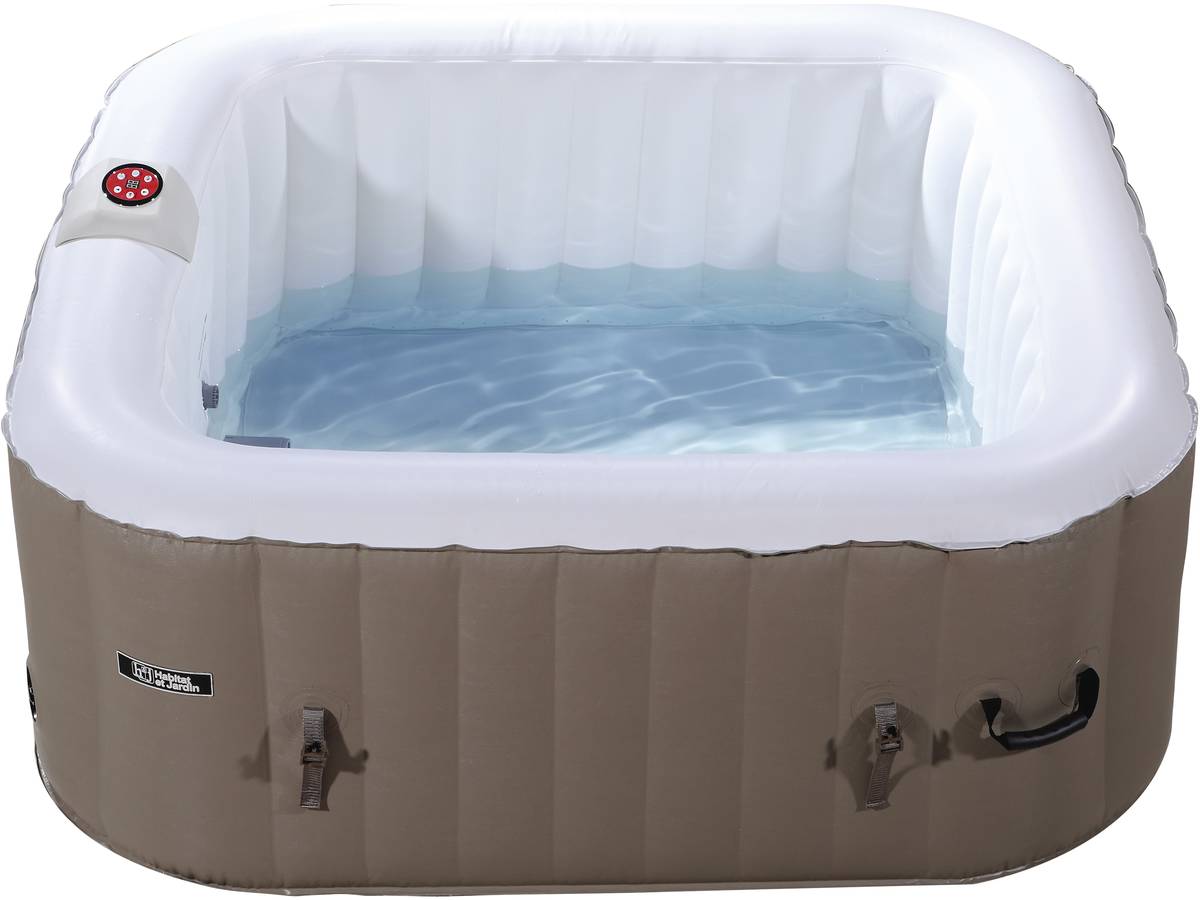 SPA GONFIABILE MONAC IN PVC - 4 POSTI- TORTORA/CREMA
