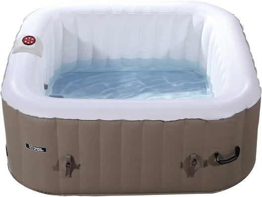 SPA GONFIABILE MONAC IN PVC - 4 POSTI- TORTORA/CREMA