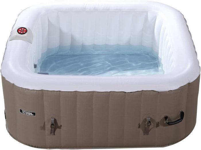 SPA GONFIABILE MONAC IN PVC - 4 POSTI- TORTORA/CREMA