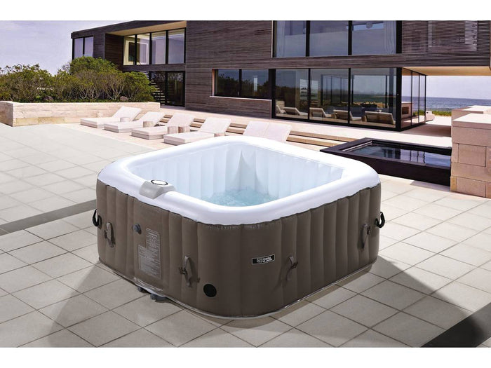 SPA GONFIABILE MONAC IN PVC - 4 POSTI- TORTORA/CREMA