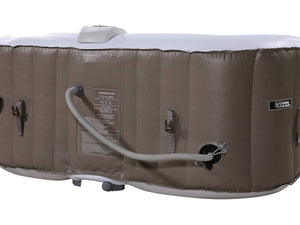 SPA GONFIABILE MONAC IN PVC - 4 POSTI- TORTORA/CREMA