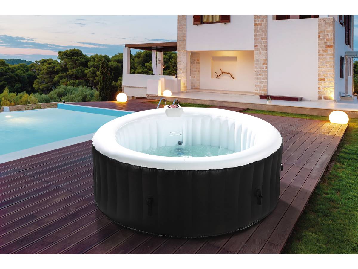 SPA GONFIABILE SAINT TROPEZ IN PVC 4 POSTI Colore Nero
