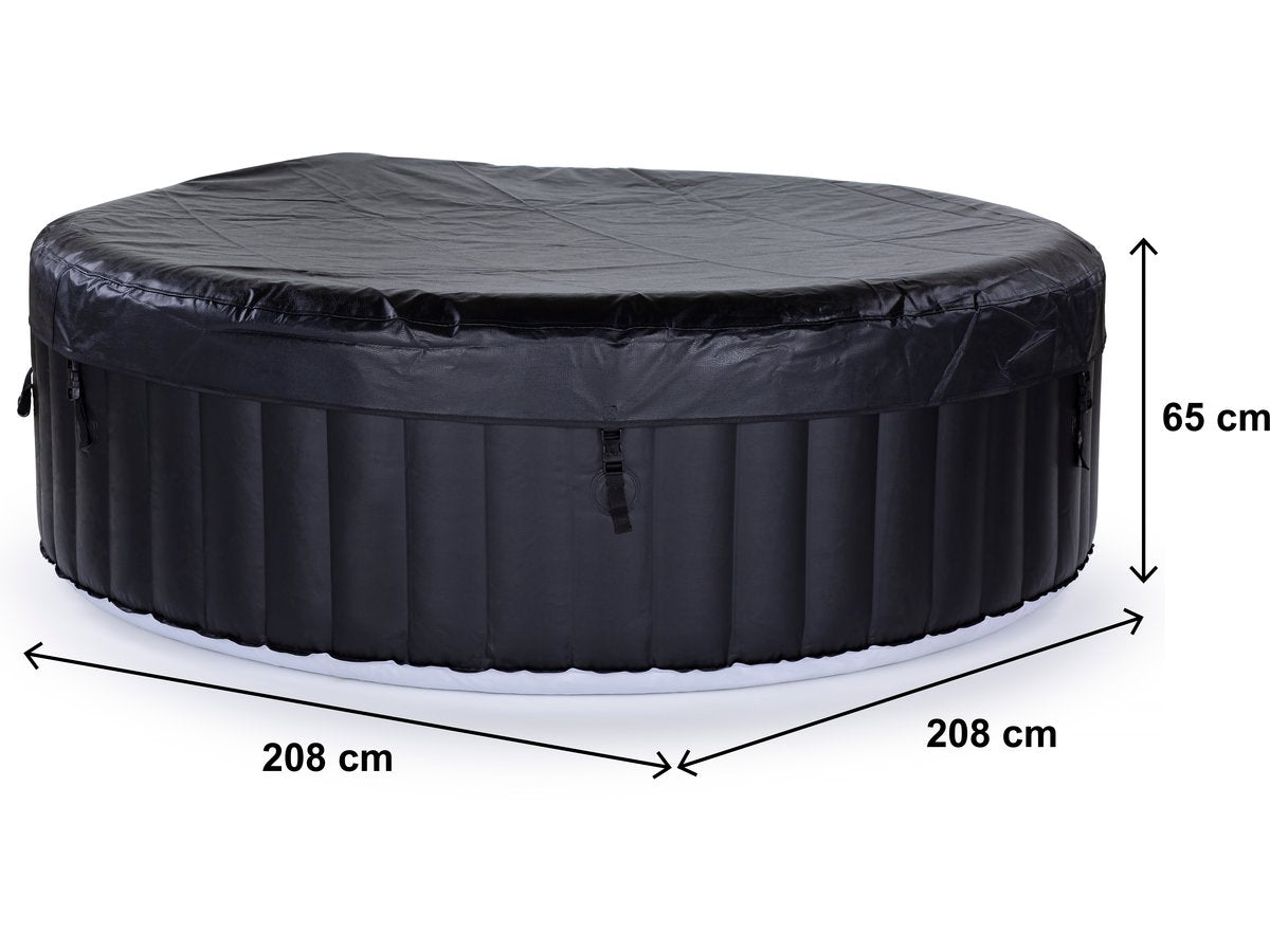SPA GONFIABILE SAINT TROPEZ IN PVC - 6 POSTI - NERO
