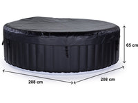 SPA GONFIABILE SAINT TROPEZ IN PVC - 6 POSTI - NERO