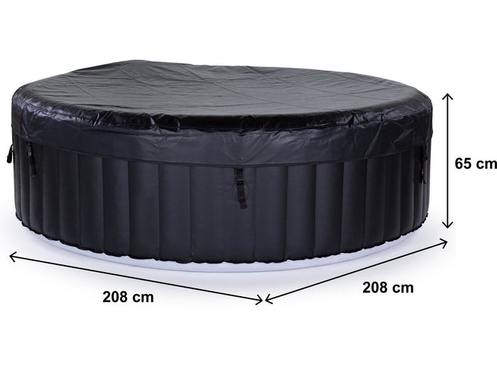 SPA GONFIABILE SAINT TROPEZ IN PVC - 6 POSTI - NERO