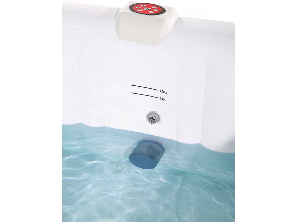 Spa Gonflabile Nice in PVC - 6 posti - Marrone/Crema