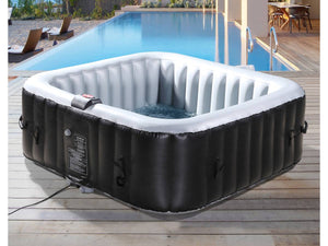 NICE PVC Inflatable Spa - 6 posti - Grigio / Nero