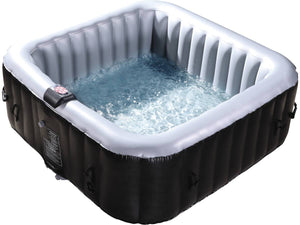 NICE PVC Inflatable Spa - 6 posti - Grigio / Nero