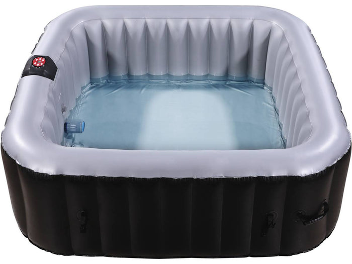 NICE PVC Inflatable Spa - 6 posti - Grigio / Nero
